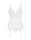 Obsessive 810-COR-2 corset & thong white L/XL