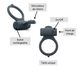 Эрекционное кольцо Dorcel Power Clit Plus с вибрацией, перезаряжаемое, с язычком со щеточкой, Черный