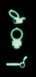 Эрекционное кольцо Dorcel Power Clit White PHOSPHO с вибрацией, белое, светится в темноте