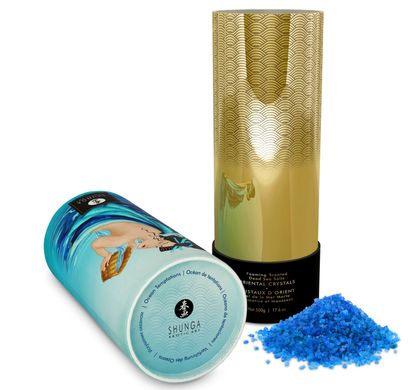 Пенящаяся соль для ванны Shunga Dead Sea salt Oriental Crystals — Ocean Temptations (500 г), соль Ме