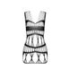 Бодистокинг-платье Passion BS089 black, мини, плетение в виде паутины