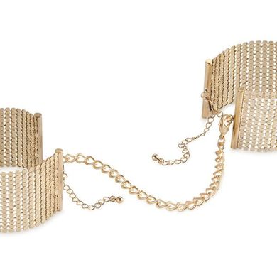 Наручники Bijoux Indiscrets Desir Metallique Handcuffs - Gold, металлические, стильные браслеты