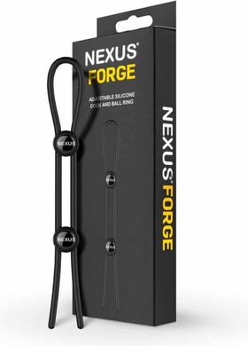 Эрекционное кольцо Nexus FORGE Double Adjustable Lasso - Black