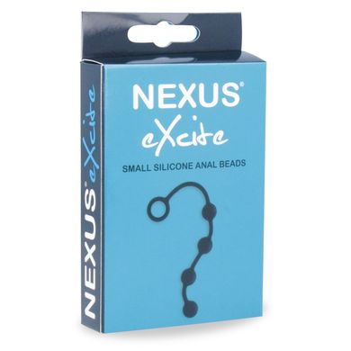 Анальні кульки Nexus Excite Small Anal Beads, силікон, макс. діаметр 2 см, Черный