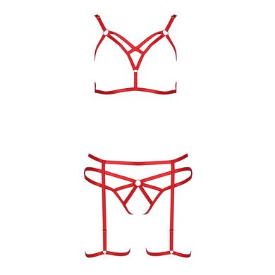 MAGALI SET WITH OPEN BRA red S/M - Passion Exclusive