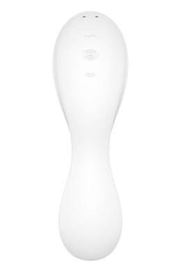 Вакуумный смарт-стимулятор с вибрацией Satisfyer Curvy Trinity 5 (White), управление со смартфона