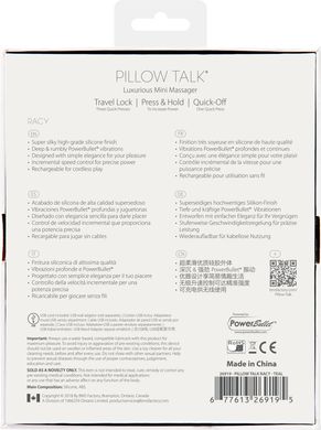 Розкішний вібратор Pillow Talk - Racy Teal з кристалом Сваровські для точки G, подарункова упаковка
