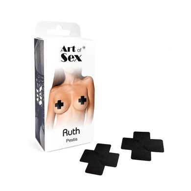 Сексуальні наклейки на груди Art of Sex – Ruth. Чорний