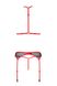Комплект белья Passion SATARA SET L/XL red, топ, пояс для чулок, стринги