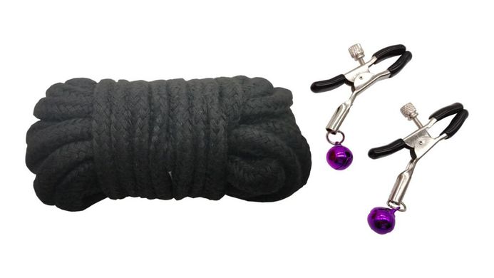Набор MAI BDSM STARTER KIT Nº 75 Leopard: плеть, кляп, наручники, маска, ошейник, веревка, зажимы