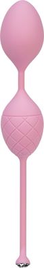 Розкішні вагінальні кульки PILLOW TALK - Frisky Pink з кристалом, діаметр 3,2 см, вага 49-75гр