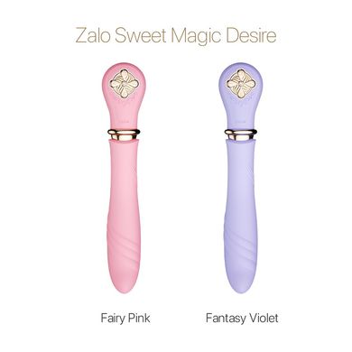 Пульсатор с подогревом Zalo Sweet Magic - Desire Fairy Pink, турбо режим