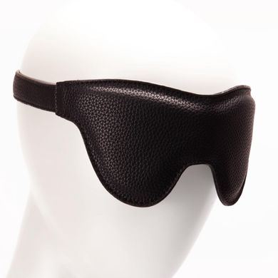 Маска на очі Pornhub Faux Leather Mask екошкіра, чорна, дуже комфортна