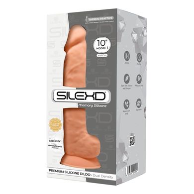 Фаллоимитатор реалистичный SilexD Arnold Flesh (MODEL 5 size 10in), двухслойный, силикон+Silexpan, д
