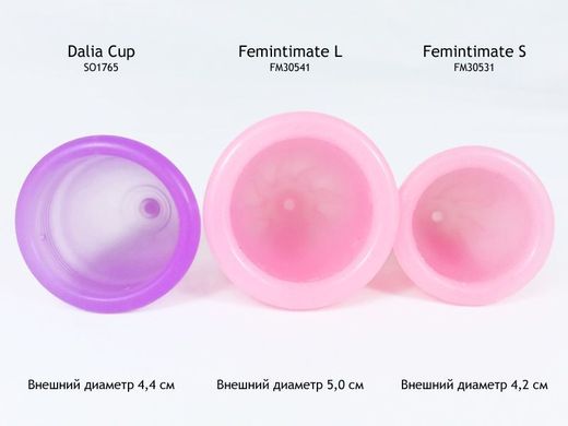 Менструальная чаша Femintimate Eve Cup размер S, диаметр 3,2см, Розовый