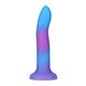 Светящийся в темноте фаллоимитатор ADDICTION Rave 8″ Glow in the Dark Dildo Blue Purple, 20,3 см