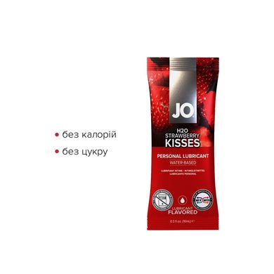 Набір лубрикантів Foil Display Box – JO H2O Lubricant – Strawberry – 12 × 10ml – підходять для ораль