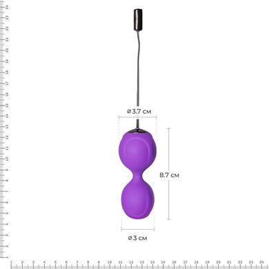 Вагинальные шарики с вибрацией Adrien Lastic Kegel Vibe Purple, Фиолетовый