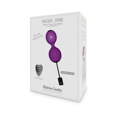 Вагинальные шарики с вибрацией Adrien Lastic Kegel Vibe Purple, Фиолетовый
