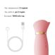 Вібратор з підігрівом та вакуумною стимуляцією клітора Zalo - ROSE Vibrator Strawberry Pink