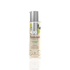 Массажное масло System JO – Naturals Massage Oil – Coconut & Lime с натуральными эфирными маслами (1
