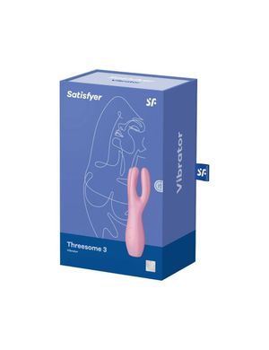 Кліторальний вібратор Satisfyer Threesome 3 Pink з трьома пальчиками