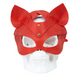 Премиум маска кошечки LOVECRAFT, натуральная кожа, красная, подарочная упаковка