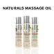 Масажна олія System JO – Naturals Massage Oil – Coconut & Lime з натуральними ефірними оліями (120 м