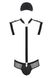 Комплект эротического мужского белья Passion 038 John S/M Black, боди, кепка