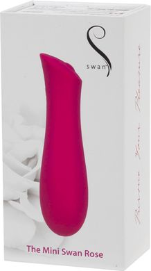 Мінівібратор The Mini Swan Rose з плавним збільшенням інтенсивності вібрації, силікон