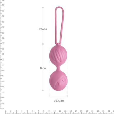 Вагинальные шарики Adrien Lastic Geisha Lastic Balls Mini Pink (S), диаметр 3,4 см, масса 85 г, Розовый