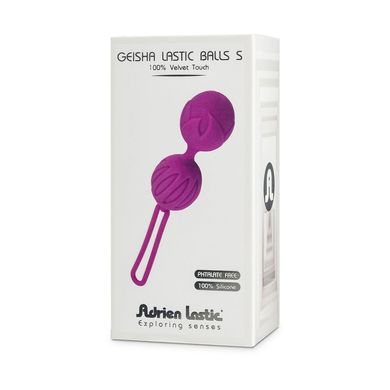 Вагинальные шарики Adrien Lastic Geisha Lastic Balls Mini Violet (S), диаметр 3,4см, масса 85г, Темно-лиловый