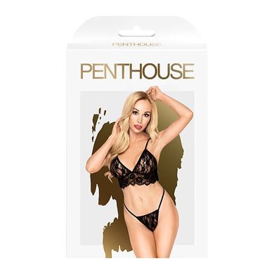 Комплект браллет и стринги Penthouse - Double Spice Black S/M