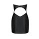 Мини-платье из экокожи CELINE CHEMISE black S/M — Passion: шнуровка, трусики в комплекте